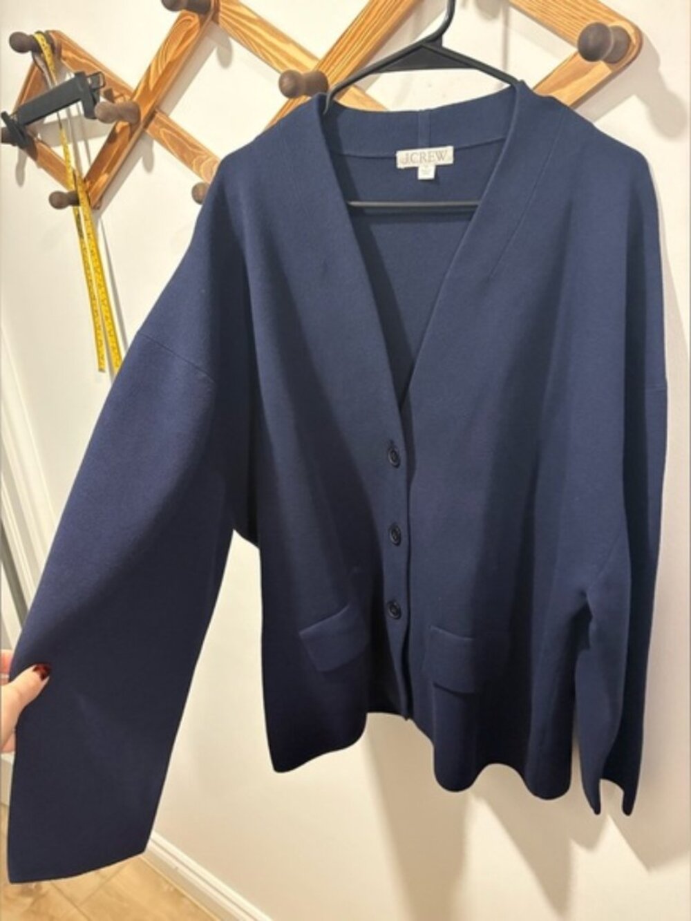 J. Crew Navy Blue Sweater Blazer Cardigan | Size 3X